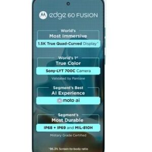 Motorola Edge 60 Fusion (Pantone Amazonite, 8GB RAM, 256GB Storage)