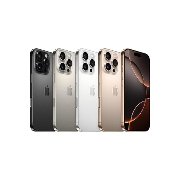 iPhone 16 Pro Max 256 GB: 5G Mobile Phone with Camera Control, 4K 120 fps Dolby Vision and a Huge Leap in Battery Life. Works with AirPods; Natural Titanium - Image 4